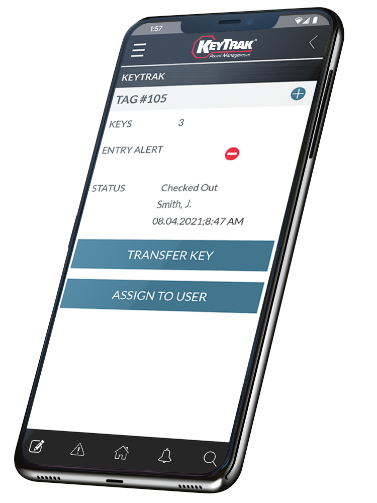KeyTrak Edge Mobile Asset Management Mobile App Mockup