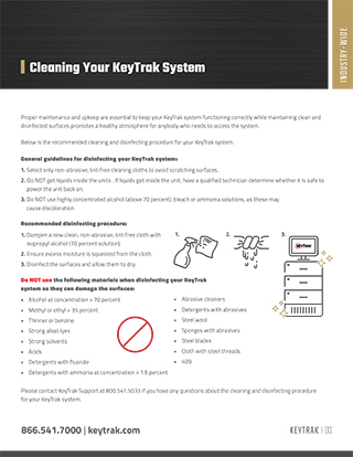 Cleaning Your KeyTrak System Flyer