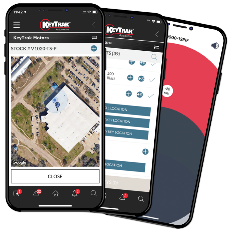 TrueSpot screenshots on fanned phones