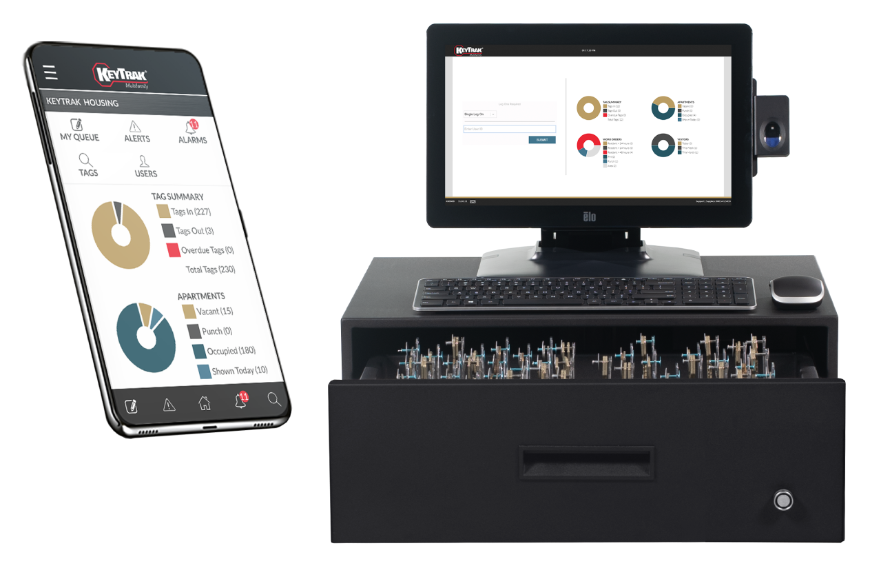 KeyTrak Edge Concierge system with mobile app