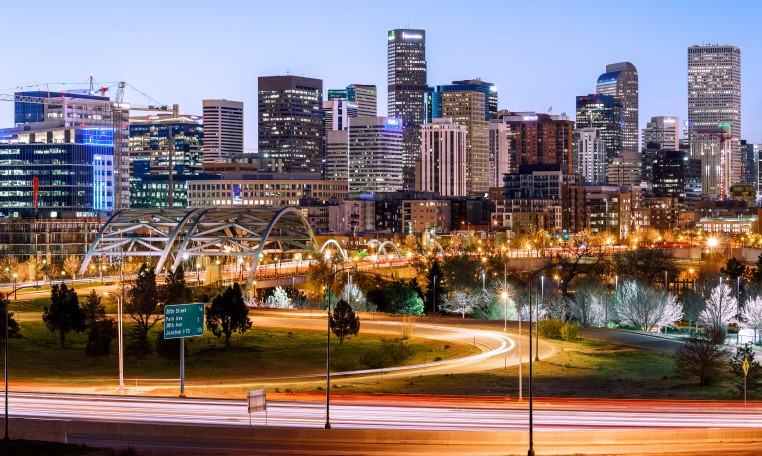 South Platte River Bridge, Speer Blvd Bridge, Denver, Colorado