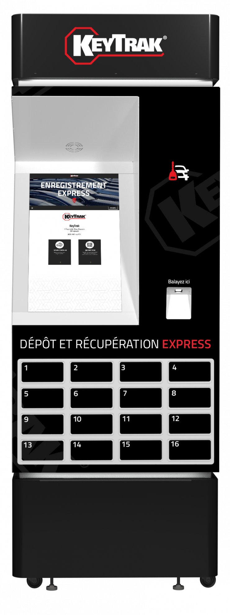 KeyTrak Service Express Kiosk Features