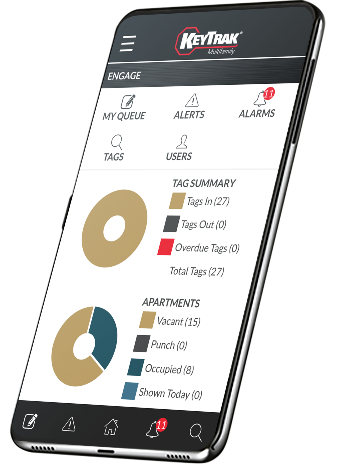 KeyTrak Edge Multifamily mobile phone mockup