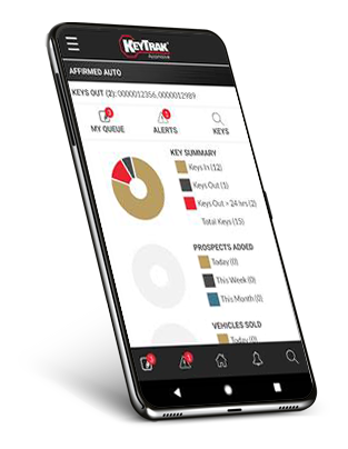 KeyTrak Edge Automotive Mobile App Mockup